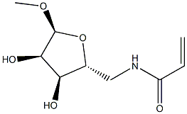 alpha-D-Ribofuranoside, methyl 5-deoxy-5-[(1-oxo-2-propenyl)amino]- (9CI) Struktur