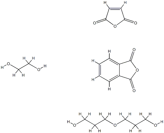 1,3-Isobenzofurandione,polymer with 1,2-ethanediol,2,5-furandione and oxybis[propanol] Struktur