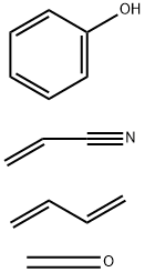 2-Propenenitrile, polymer with 1,3-butadiene, formaldehyde and phenol Struktur