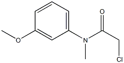 2-chloro-N-(3-methoxyphenyl)-N-methylacetamide Struktur