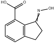 1H-Indene-4-carboxylicacid,2,3-dihydro-3-(hydroxyimino)-(9CI) Struktur