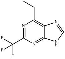 1H-Purine,6-ethyl-2-(trifluoromethyl)-(9CI) Struktur