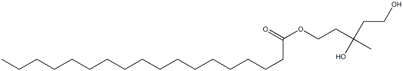 Octadecanoic acid 3,5-dihydroxy-3-methylpentyl ester Struktur