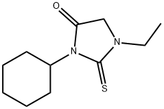 4-Imidazolidinone,3-cyclohexyl-1-ethyl-2-thioxo-(9CI) Struktur