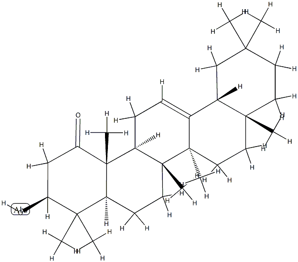 3β-Hydroxyolean-12-en-1-one Struktur