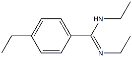 Benzenecarboximidamide, N,N,4-triethyl-, [C(E)]- (9CI) Struktur