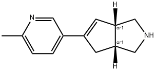 Cyclopenta[c]pyrrole, 1,2,3,3a,4,6a-hexahydro-5-(6-methyl-3-pyridinyl)-, (3aR,6aS)-rel- (9CI) Struktur