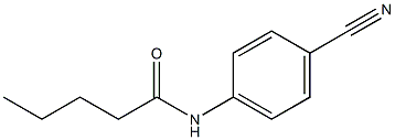 N-(4-cyanophenyl)pentanamide Struktur