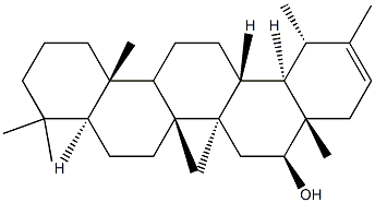 (18α,19α)-Urs-20-en-16β-ol Struktur