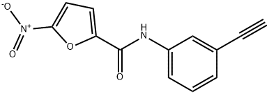 2-Furancarboxamide,N-(3-ethynylphenyl)-5-nitro-(9CI) Struktur