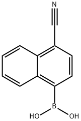 4-Cyano-1-naphthyl boronic acid Struktur