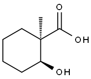 Cyclohexanecarboxylic acid, 2-hydroxy-1-methyl-, (1R,2S)-rel- (9CI) Struktur