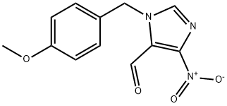 1-(4-methoxybenzyl)-4-nitro-1H-imidazole-5-carbaldehyde(WXC06520) Struktur