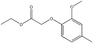 ethyl 2-(2-methoxy-4-methylphenoxy)acetate Struktur