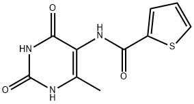 2-Thiophenecarboxamide,N-(1,2,3,4-tetrahydro-6-methyl-2,4-dioxo-5- Struktur