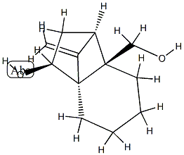 1,3a-Methano-3aH-indene-7a(1H)-methanol,hexahydro-3-hydroxy-8-methylene-,(1R,3S,3aS,7aR)-rel-(9CI) Struktur