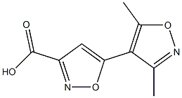 5-(3,5-dimethylisoxazol-4-yl)isoxazole-3-carboxylic acid Struktur