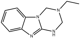 1,3,5-Triazino[1,2-a]benzimidazole,3-ethyl-1,2,3,4-tetrahydro-(9CI) Struktur