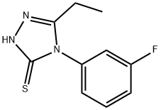 3H-1,2,4-Triazole-3-thione,5-ethyl-4-(3-fluorophenyl)-2,4-dihydro-(9CI) Struktur