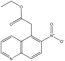 ethyl 2-(6-nitroquinolin-5-yl)acetate Struktur