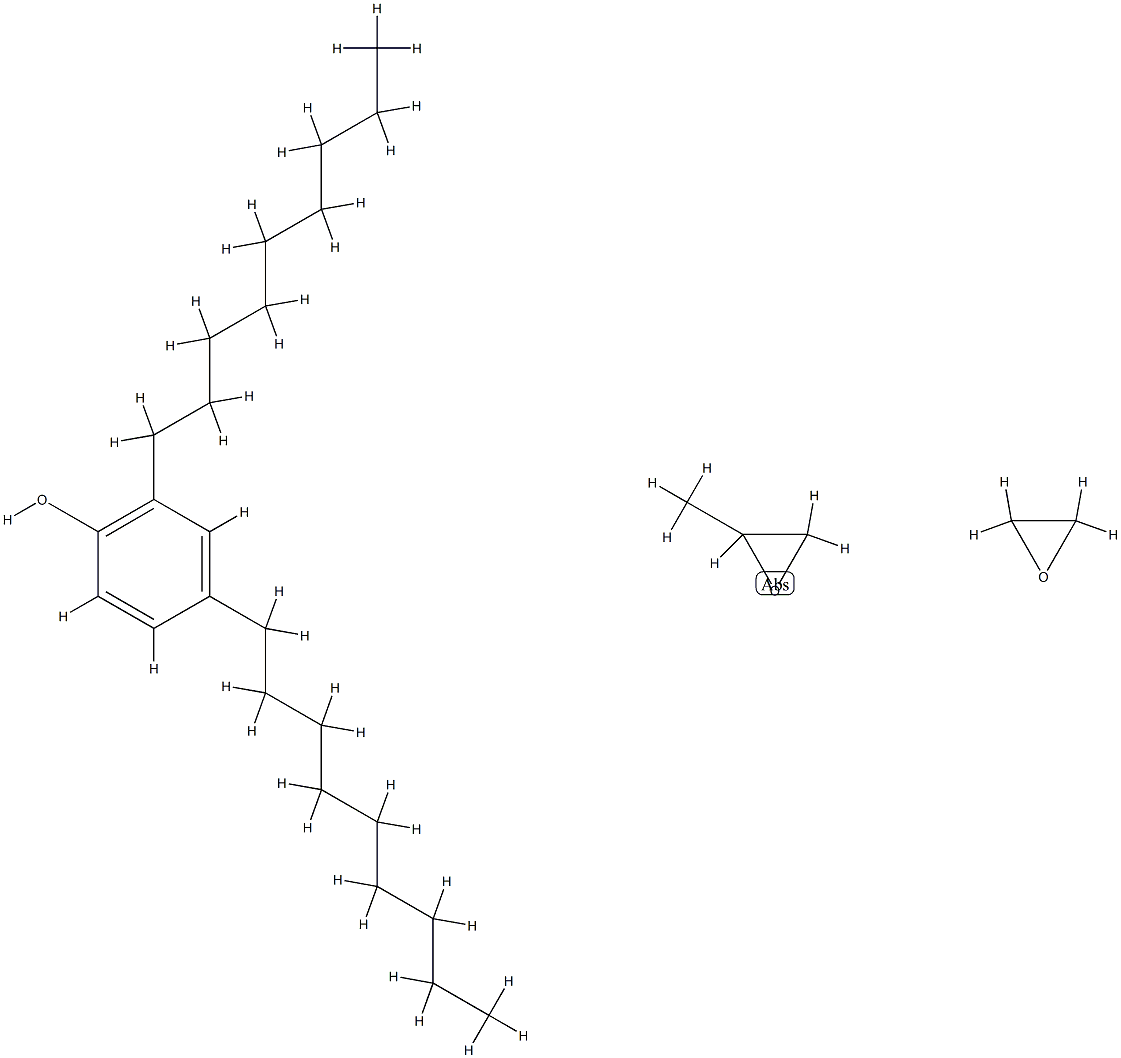 Oxirane, methyl-, polymer with oxirane, mono(2,4-dinonylphenyl) ether Struktur