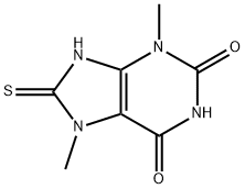 3,7-dimethyl-8-sulfanylidene-9H-purine-2,6-dione Struktur