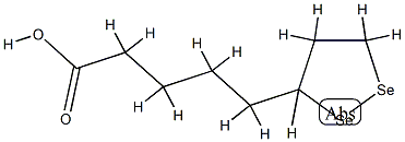 1,2-diselenolane-3-pentanoic acid Struktur