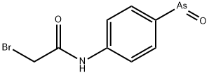 4-((bromoacetyl)amino)phenyl arsenoxide Struktur