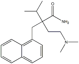 α-[2-(Dimethylamino)ethyl]-α-isopropyl-1-naphthalenepropionamide Struktur