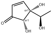 2-Cyclopenten-1-one, 4,5-dihydroxy-4-[(1R)-1-hydroxyethyl]-, (4R,5S)-rel- (9CI) Struktur