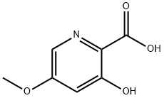 2-Pyridinecarboxylicacid,3-hydroxy-5-methoxy-(9CI) Struktur