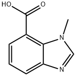 1H-Benzimidazole-7-carboxylicacid,1-methyl-(9CI) Struktur