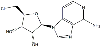 5'-chloro-5'-deoxy-9-deazaadenosine Struktur