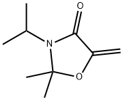 4-Oxazolidinone,2,2-dimethyl-5-methylene-3-(1-methylethyl)-(9CI) Struktur