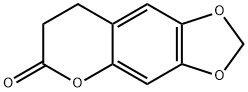 7-Methylenedioxy-3,4-dihydrobenzopyran-2-one Struktur