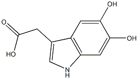 1H-Indole-3-aceticacid,5,6-dihydroxy-(9CI) Struktur