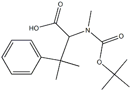 Phenylalanine, N-[(1,1-dimethylethoxy)carbonyl]-N,β,β-trimethyl- Struktur