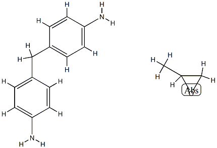 4-[(4-aminophenyl)methyl]aniline, 2-methyloxirane Struktur