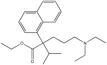 α-[3-(Diethylamino)propyl]-α-(1-methylethyl)-1-naphthaleneacetic acid ethyl ester Struktur