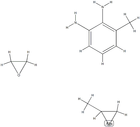 Benzenediamine, ar-methyl-, polymer with methyloxirane and oxirane Struktur