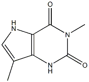 1H-Pyrrolo[3,2-d]pyrimidine-2,4(3H,5H)-dione,3,7-dimethyl-(9CI) Struktur