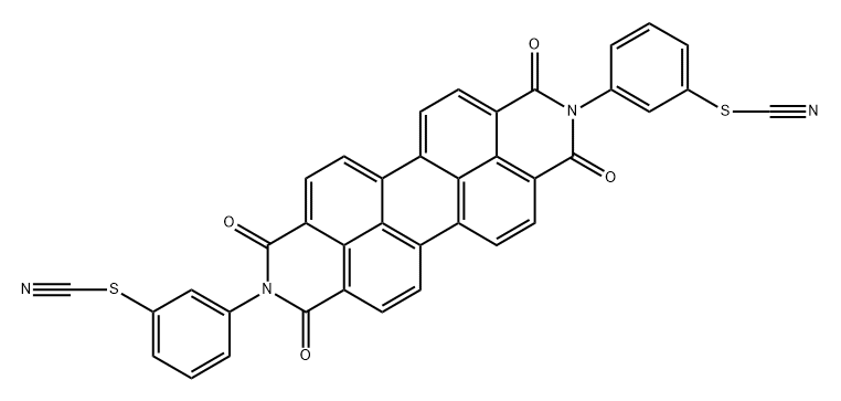 [(1,3,8,10-テトラヒドロ-1,3,8,10-テトラオキソアントラ[2,1,9-def:6,5,10-d'e'f']ジイソキノリン)-2,9-ジイル]ジ-3,1-フェニレンジ(チオシアナート) 化學(xué)構(gòu)造式
