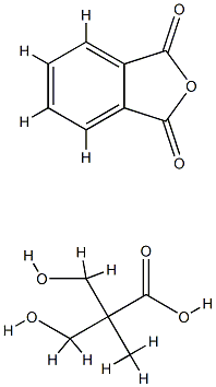 3-hydroxy-2-(hydroxymethyl)-2-methyl-propanoic acid, isobenzofuran-1,3 -dione Struktur