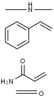 2-Propenamide, polymer with ethenylbenzene, reaction products with formaldehyde, dimethylamine-modified Struktur