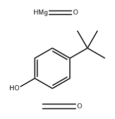 4-(1,1-Dimethylethyl)phenol,polymer with formaldehyde,compound with magnesium oxide Struktur