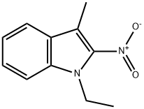 1H-Indole,1-ethyl-3-methyl-2-nitro-(9CI) Struktur