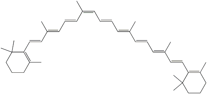 13-cis-beta,beta-Carotene Struktur