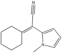 1H-Pyrrole-2-acetonitrile,-alpha--cyclohexylidene-1-methyl-(9CI) Struktur