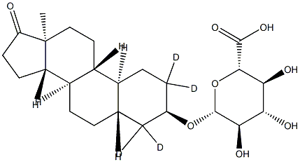 d4-19-Norandrosterone glucuronide sodium salt Struktur