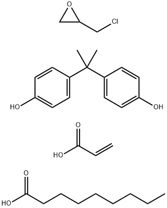 2-Propenoic acid, polymer with (chloromethyl)oxirane and 4,4'-(1-methylethylidene)bis[phenol], nonanoate Struktur